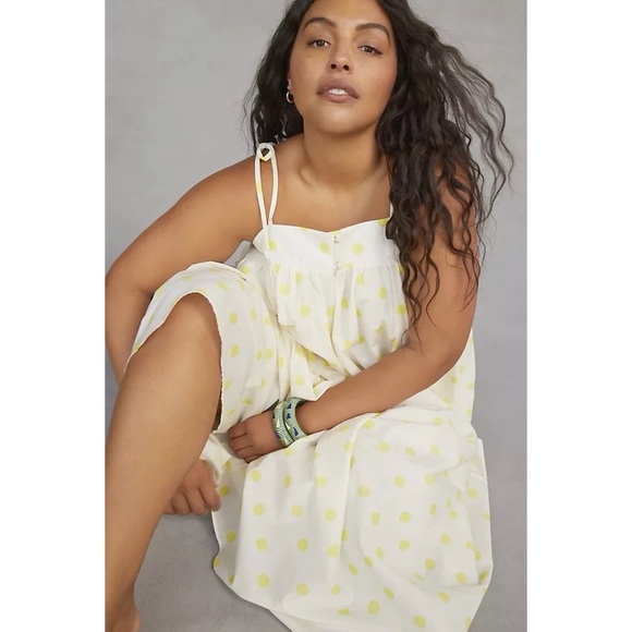 ✨SALE✨Anthropologie WHIT TWO Polka Dot Maxi dress ✨SALE✨ - Picture 3 of 13